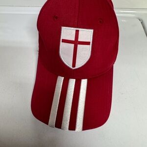 adidas Red Baseball Cap with White Logo Interior